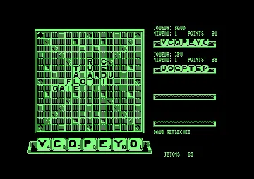 Micro Scrabble (F) (128K) (1987) screen shot game playing
